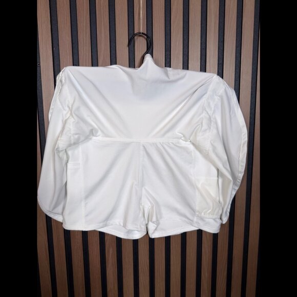 New Free People Skirt Medium Womens White Skater Lined Skort Shorts - Picture 2 of 12